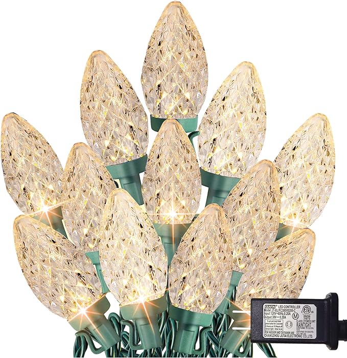 TW SHINE C9 Christmas Lights, 100 LED 66 FT